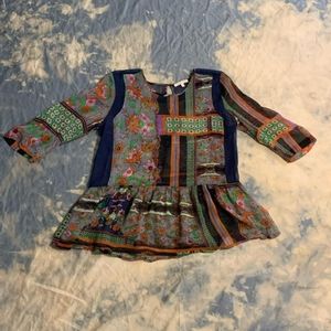 Colorful blouse sized medium